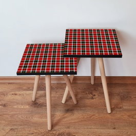 Hanah Home Mesas Nido de 2 Piezas - Rojo
